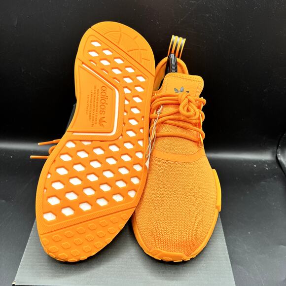 NEW Adidas NMD R1 Women's Shoes Size 6.5 Bright Orange Sneakers Athletic GV9439 - Picture 6 of 10